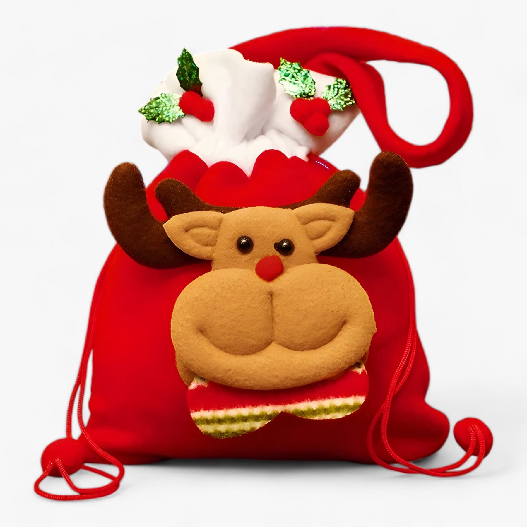 bags : KerstBeer - Kerstcadeauzakjes - Perfect voor het Bewaren van Uw Feestelijke Cadeaus en Snoepjes in Hert B 10 STUKS van Pantino