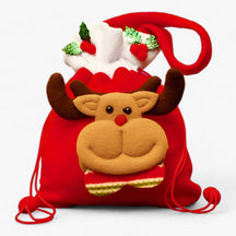bags : KerstBeer - Kerstcadeauzakjes - Perfect voor het Bewaren van Uw Feestelijke Cadeaus en Snoepjes in Hert B 10 STUKS van Pantino