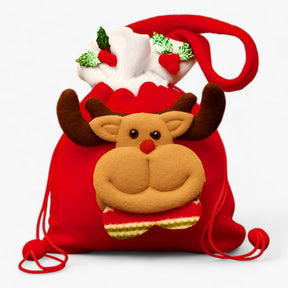 bags : KerstBeer - Kerstcadeauzakjes - Perfect voor het Bewaren van Uw Feestelijke Cadeaus en Snoepjes in Hert B 10 STUKS van Pantino