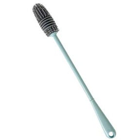home & garden : Siliconen Afwasborstel - Perfect voor het Schoonmaken van Flessen, Wijnglazen, Vazen Etc. - Grijs in Blauw van Pantino