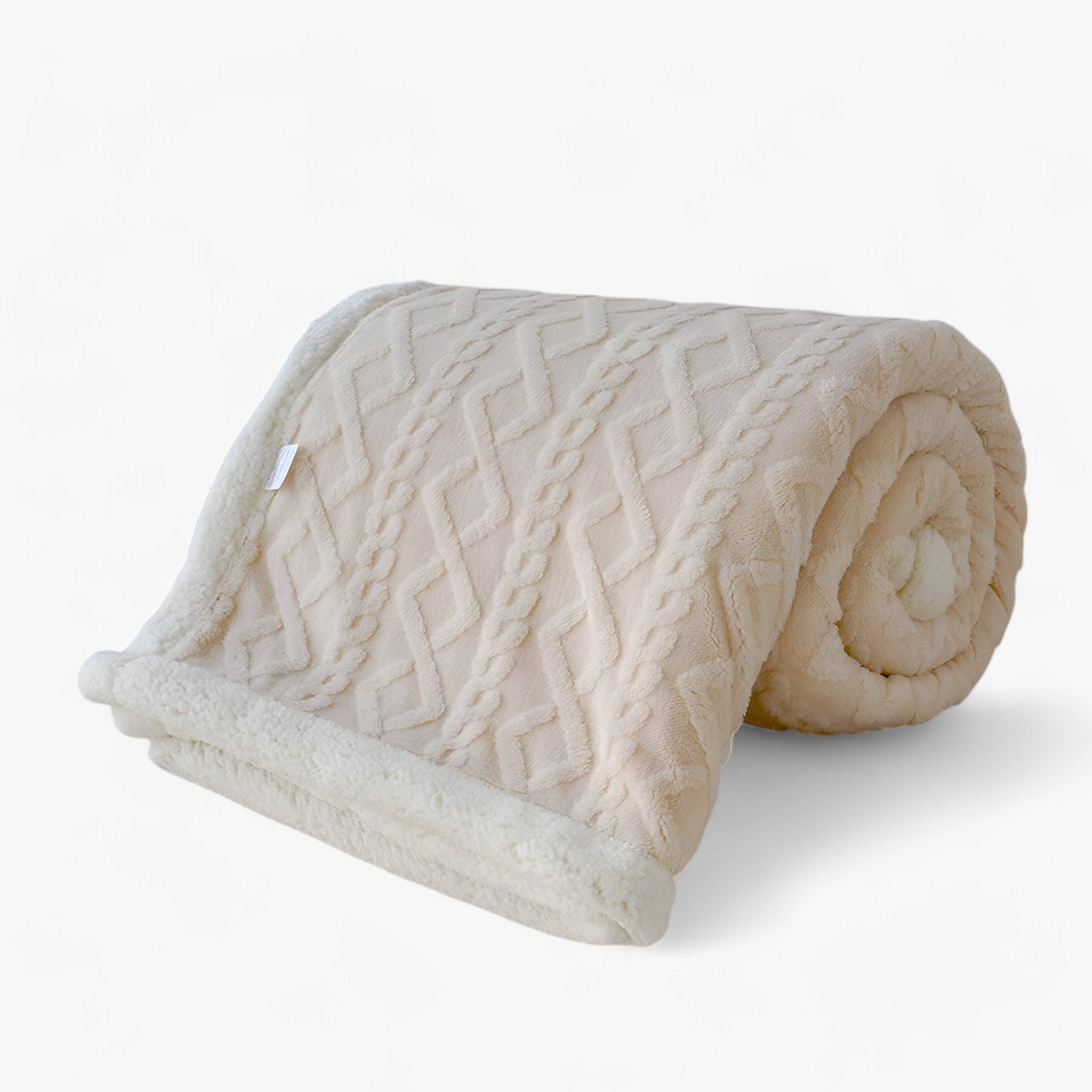 home & garden : Dubbel Dikke Winterdeken - Super Zacht en Warm - Cameo Roze in Beige van Pantino