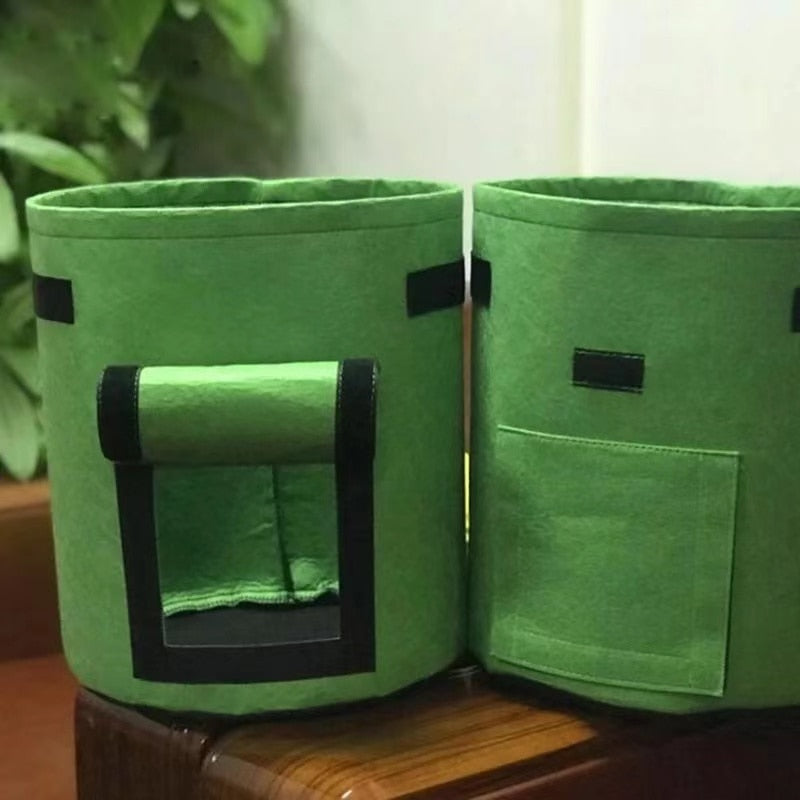 home & garden : Kweekpot Kunststof Bruin 10L voor Groenten, Kruiden & Moestuin - Ideaal voor Balkon in Groen S van Pantino