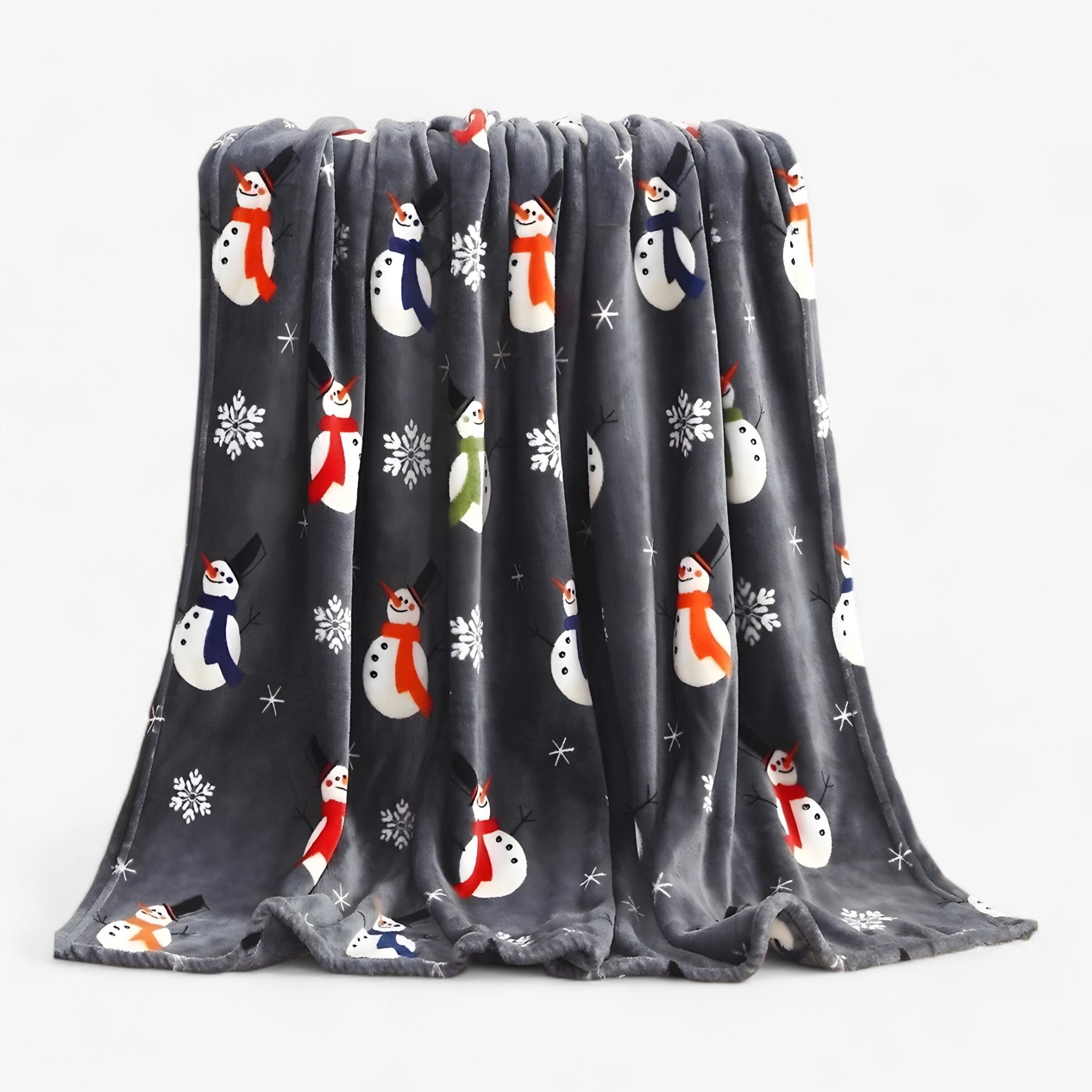home & garden : Velvy Luxe Kerstdeken van Fleece - Elegante en Gezellige Vakantiedecoratie - Groen in Paars van Pantino