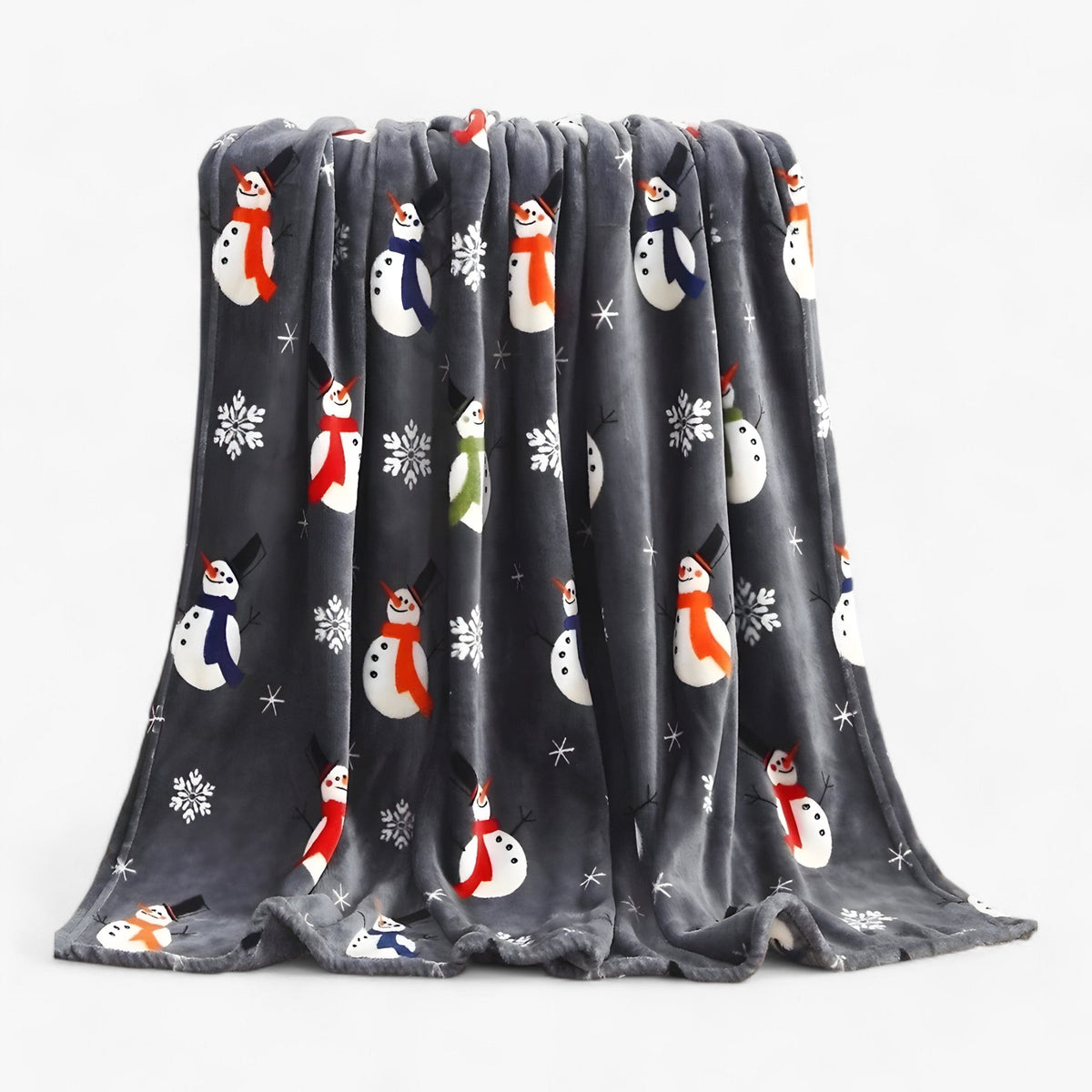 home & garden : Velvy Luxe Kerstdeken van Fleece - Elegante en Gezellige Vakantiedecoratie - Groen in Paars van Pantino