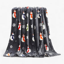 home & garden : Velvy Luxe Kerstdeken van Fleece - Elegante en Gezellige Vakantiedecoratie - Groen in Paars van Pantino