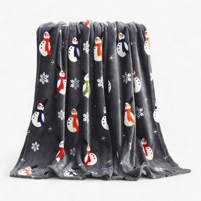 home & garden : Velvy Luxe Kerstdeken van Fleece - Elegante en Gezellige Vakantiedecoratie - Groen in Paars van Pantino