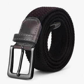 Belt : Canvas Riem - Elegant en Comfortabel voor Elke Outfit - Mat Zwart in van Pantino