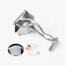 home & garden : CitrusPro - Ensemble Perssysteem - Handpers van Aluminiumlegering voor Citrusvruchten & Granaatappels in Citruspers met doos en 50 filterzakjes en 1 tang van Pantino