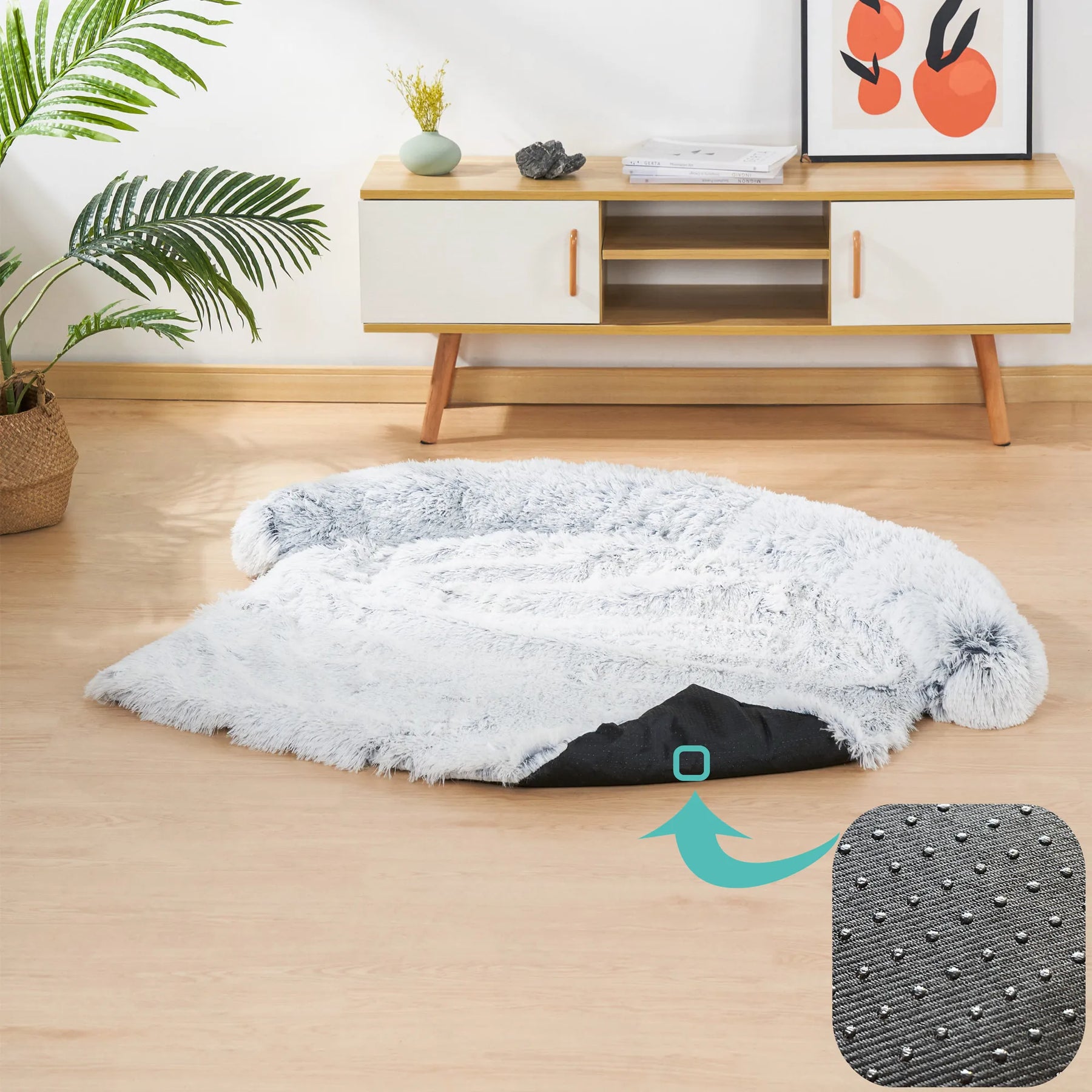 pets : Wasbare Huisdier Sofa Deken Donkerblauw - Pluche Zachte Warmte - Pluche in van Pantino