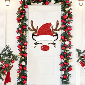 home & garden : Kerstviltstickers voor Deuren en Ramen - Feestelijke Decoratie voor Thuis in van Pantino