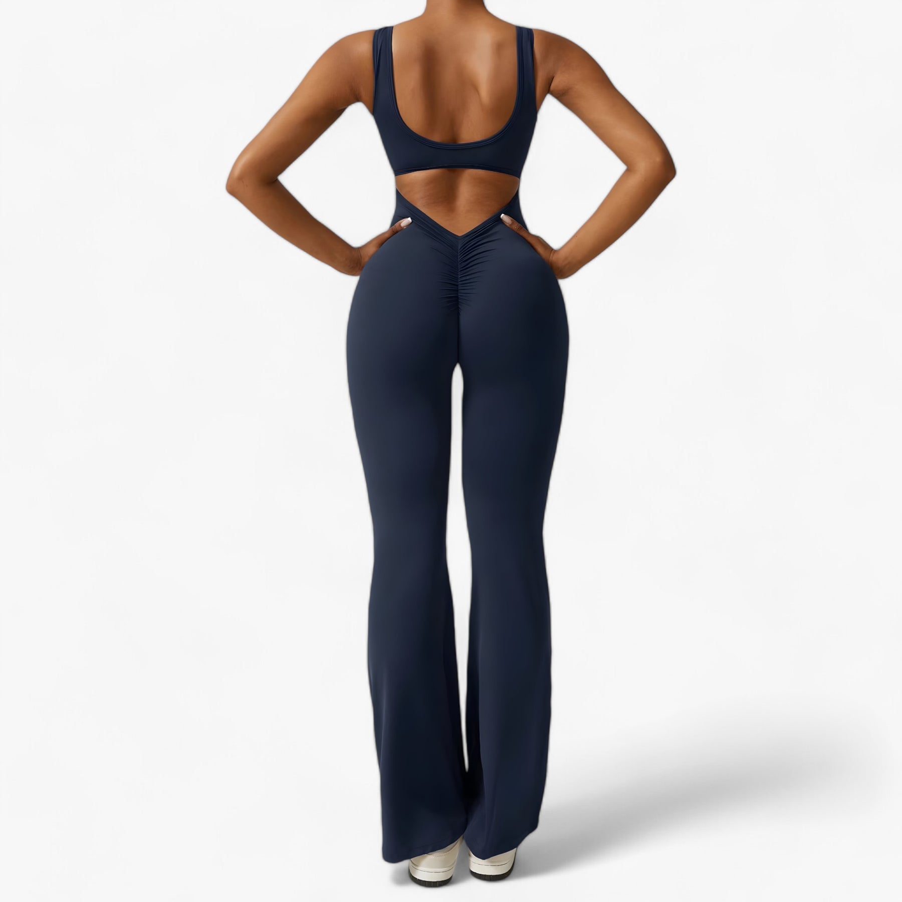 Jumpsuit : Yoga Jumpsuit - Stretch voor Maximale Flexibiliteit - Embleem Blauw in van Pantino