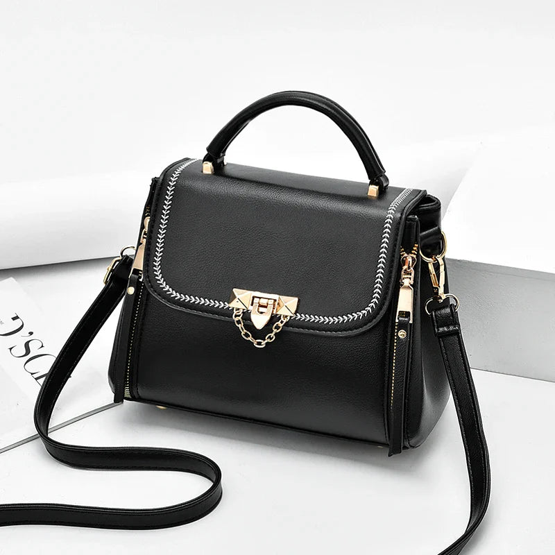 bags : Modieuze Handtas - Beige in Zwart van Pantino