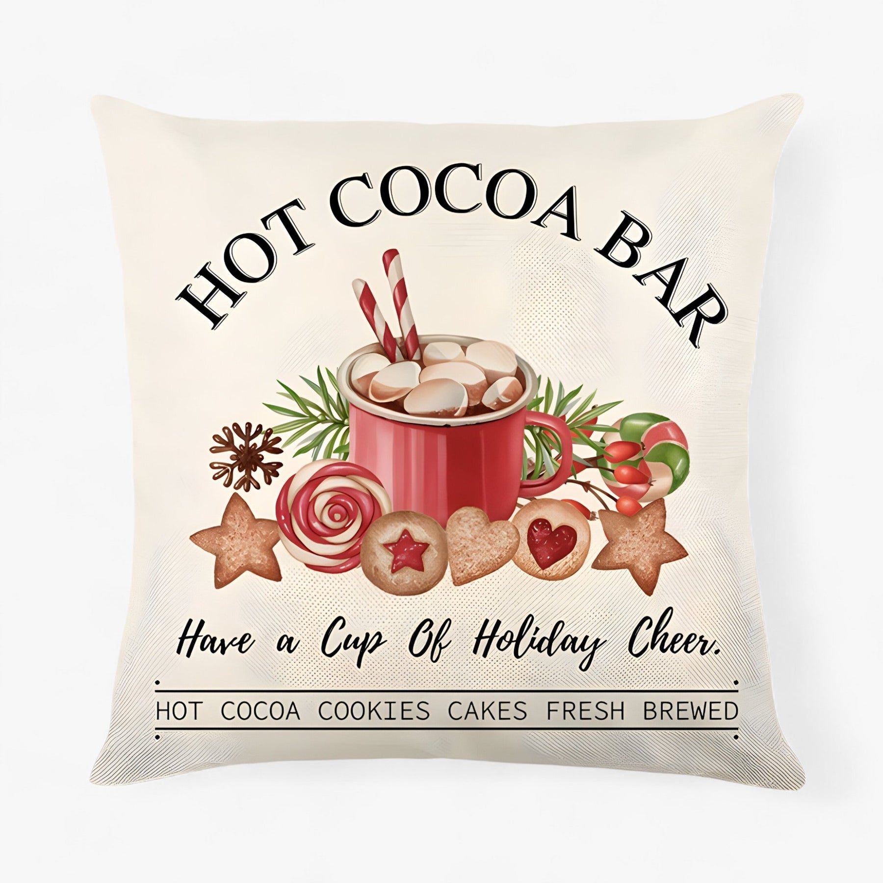 home & garden : Housse de Coussin en Lin de Noël - Décor Festif Et Confortable Pour La Maison in 10 van Pantino
