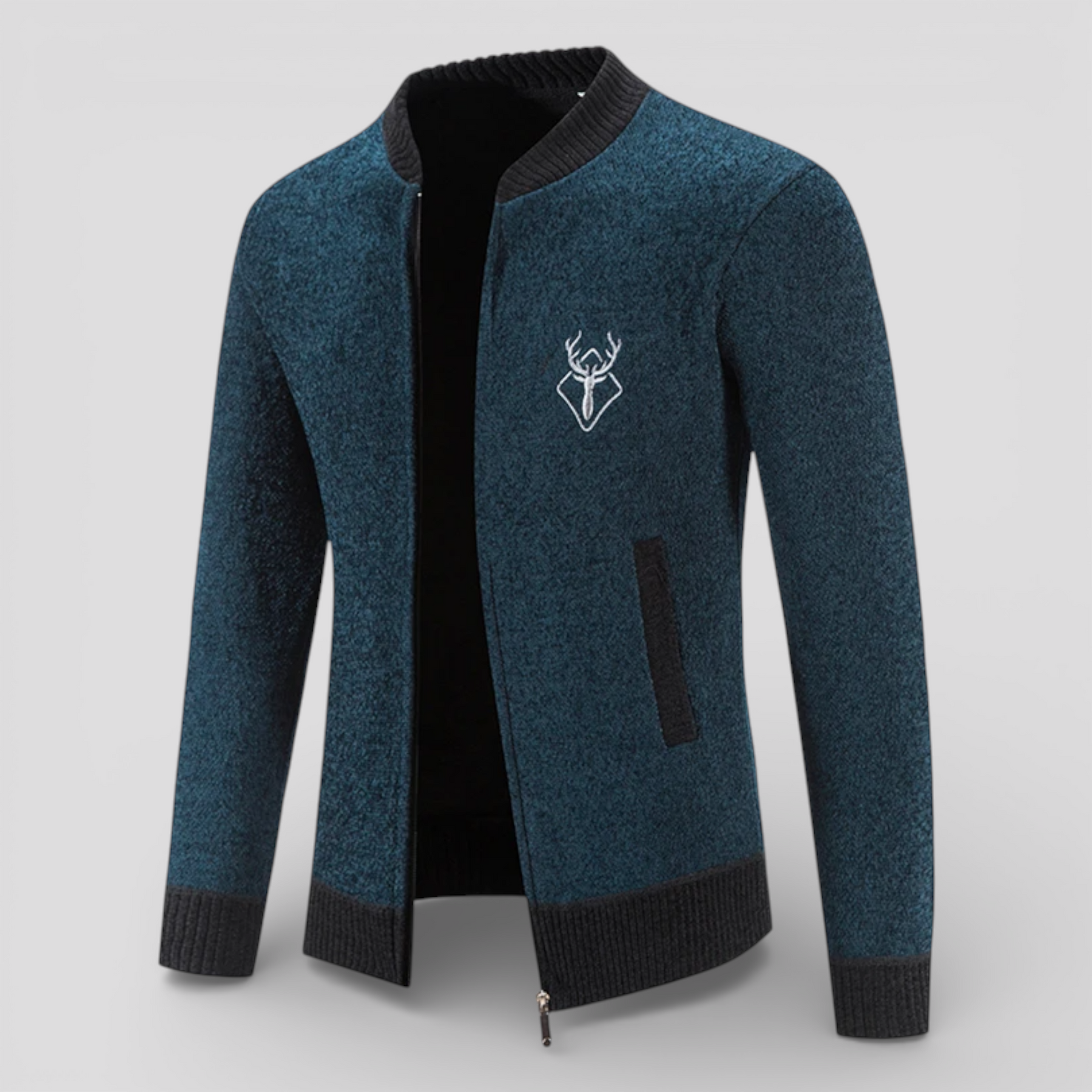 Cardigans pour hommes : Ritscardigan Heren 100% Merinowol - Warm, Zacht en Comfortabel in van Pantino