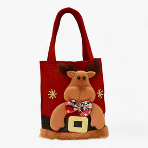 bags : KerstBeer - Kerstcadeauzakjes - Perfect voor het Bewaren van Uw Feestelijke Cadeaus en Snoepjes in Hert 10 STUKS van Pantino