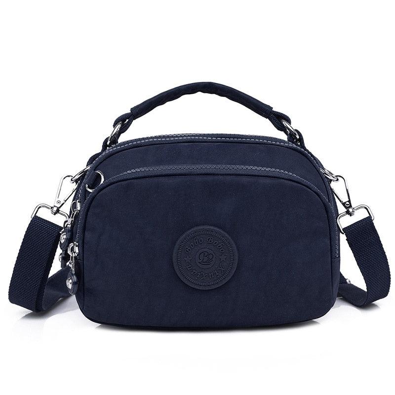 Tassen : Lauren Crossbody Tas Dames - Meerdere Kleuren - Verstelbaar in Navy Blauw van Pantino