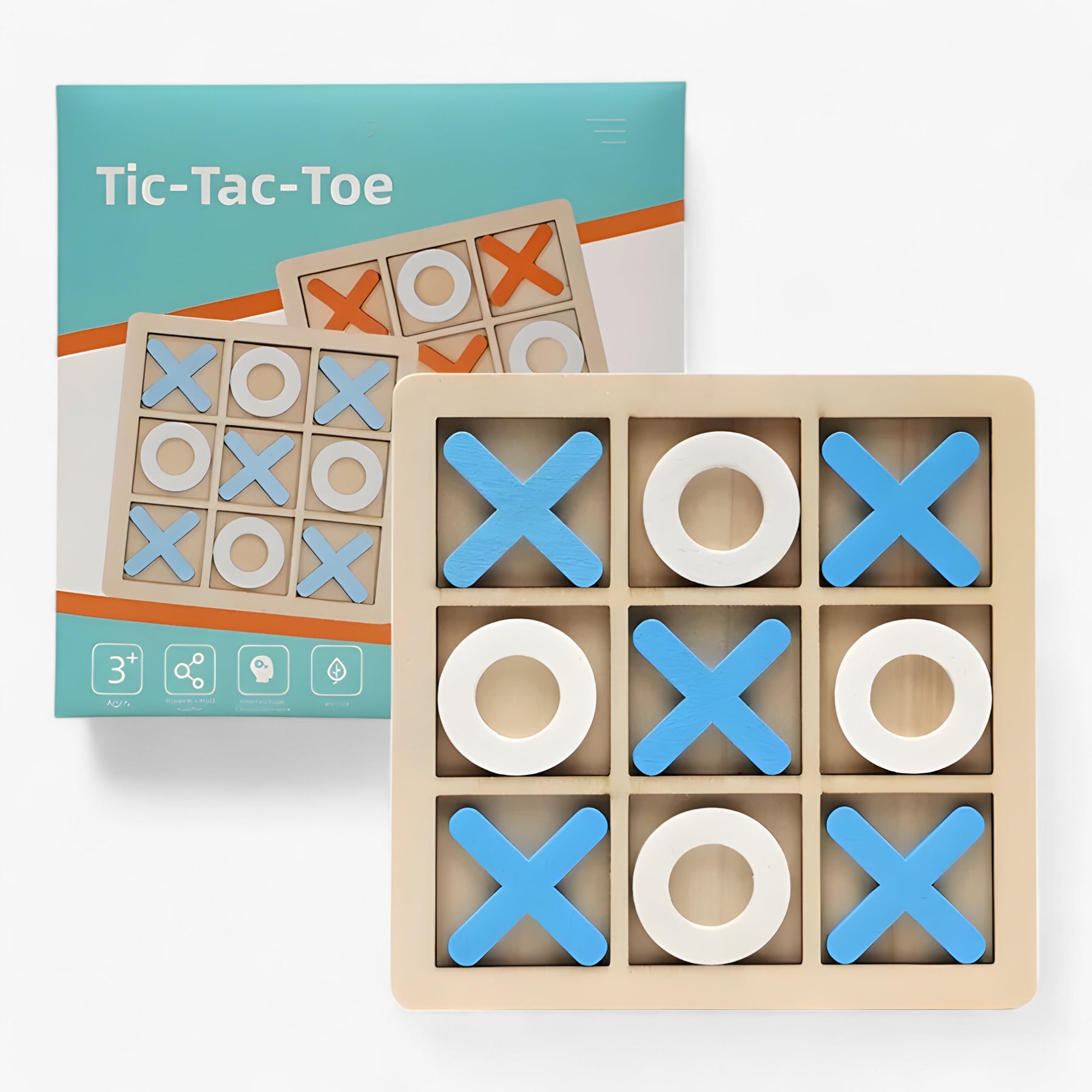 home & garden : Slim Plezier - Houten Tic-Tac-Toe Spel - Oranje in van Pantino