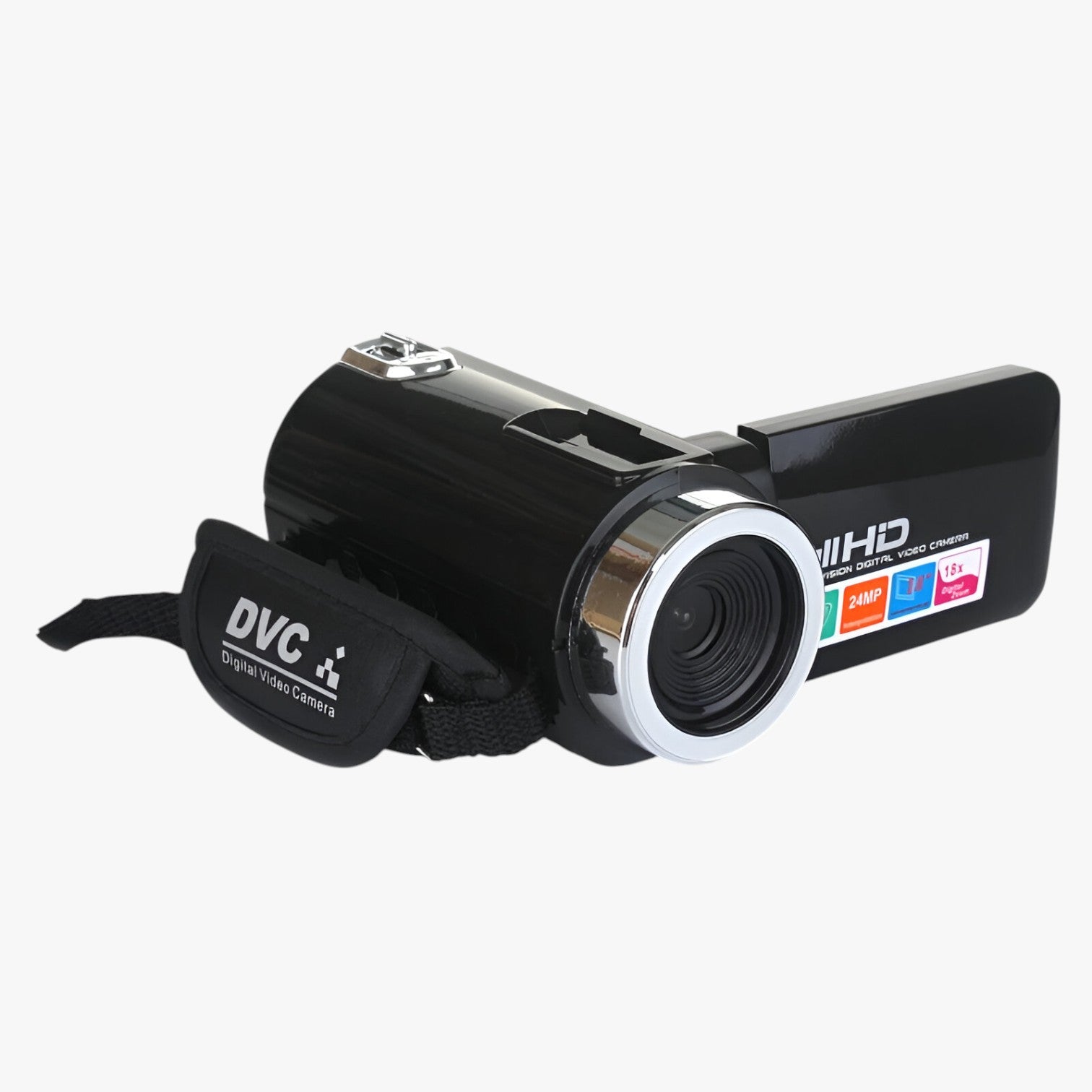 gadgets : Vintage Camcorder Zwart - 24 MP, Microfoonlens voor Kristalheldere Video's in van Pantino