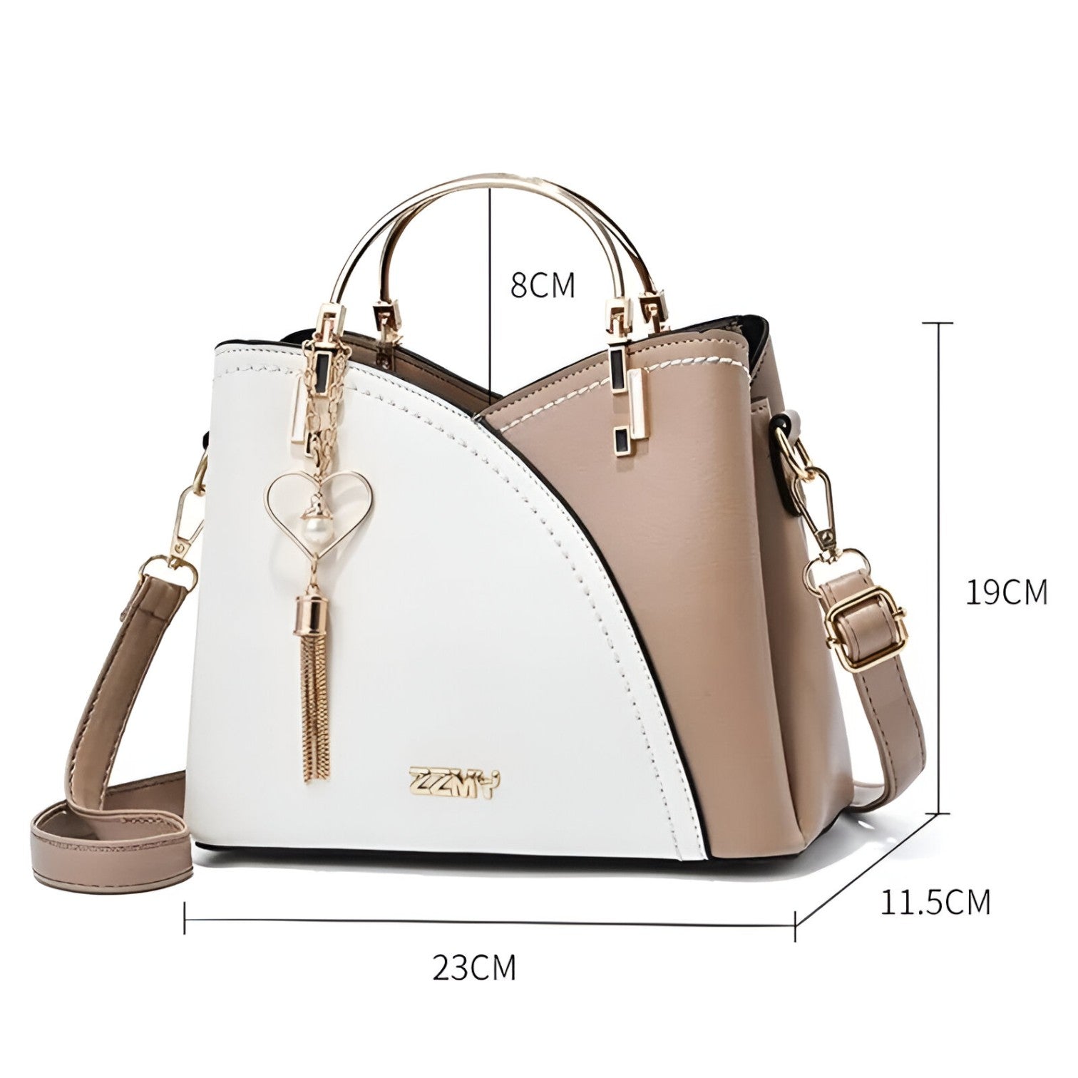 bags : Crossbody Tas Dames Khaki - Elegante en Veelzijdige Leren voor in Trendy Kleuren in van Pantino