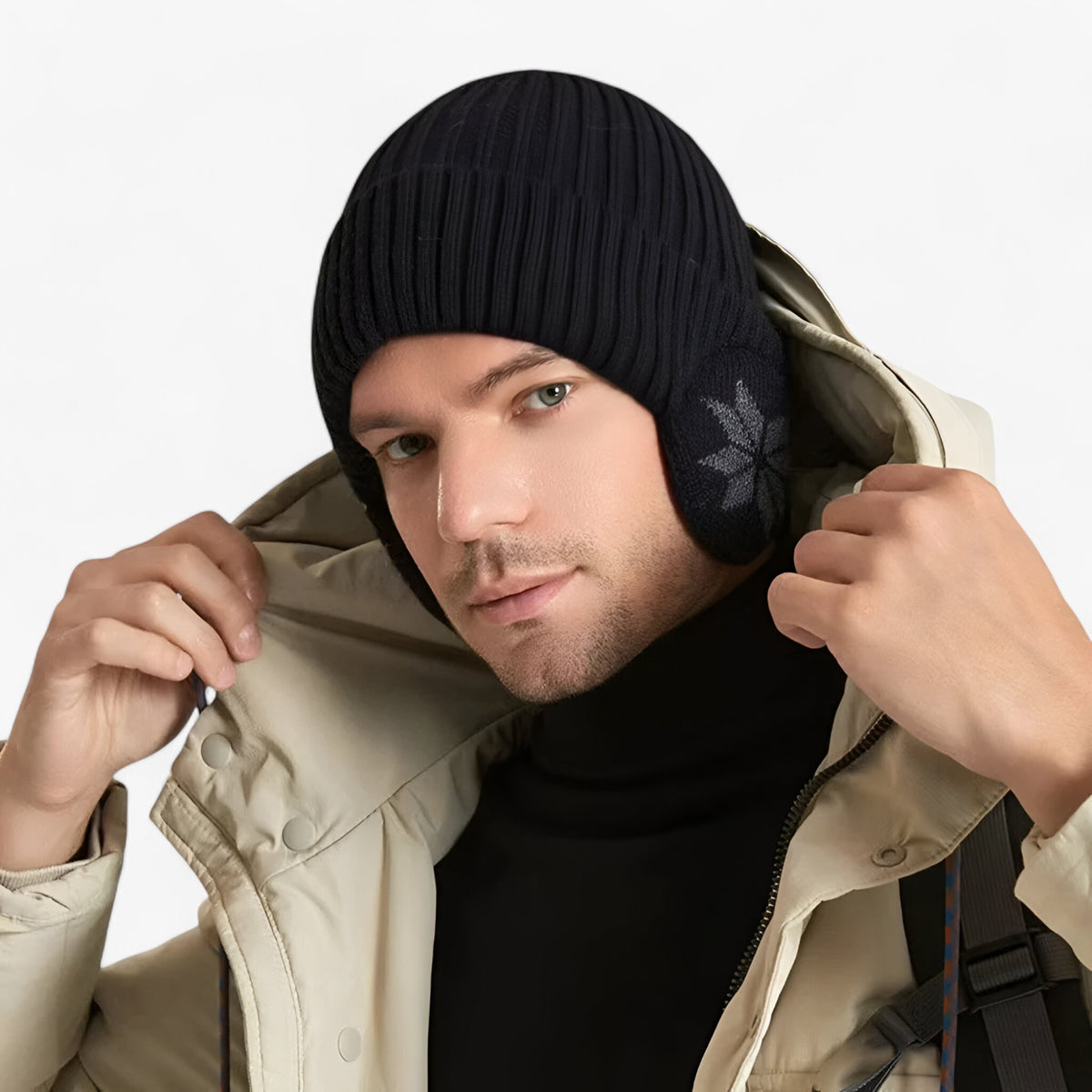 Hat : Hoed Crèmekleurig - Winter Warmte - Met Oor Bescherming in van Pantino