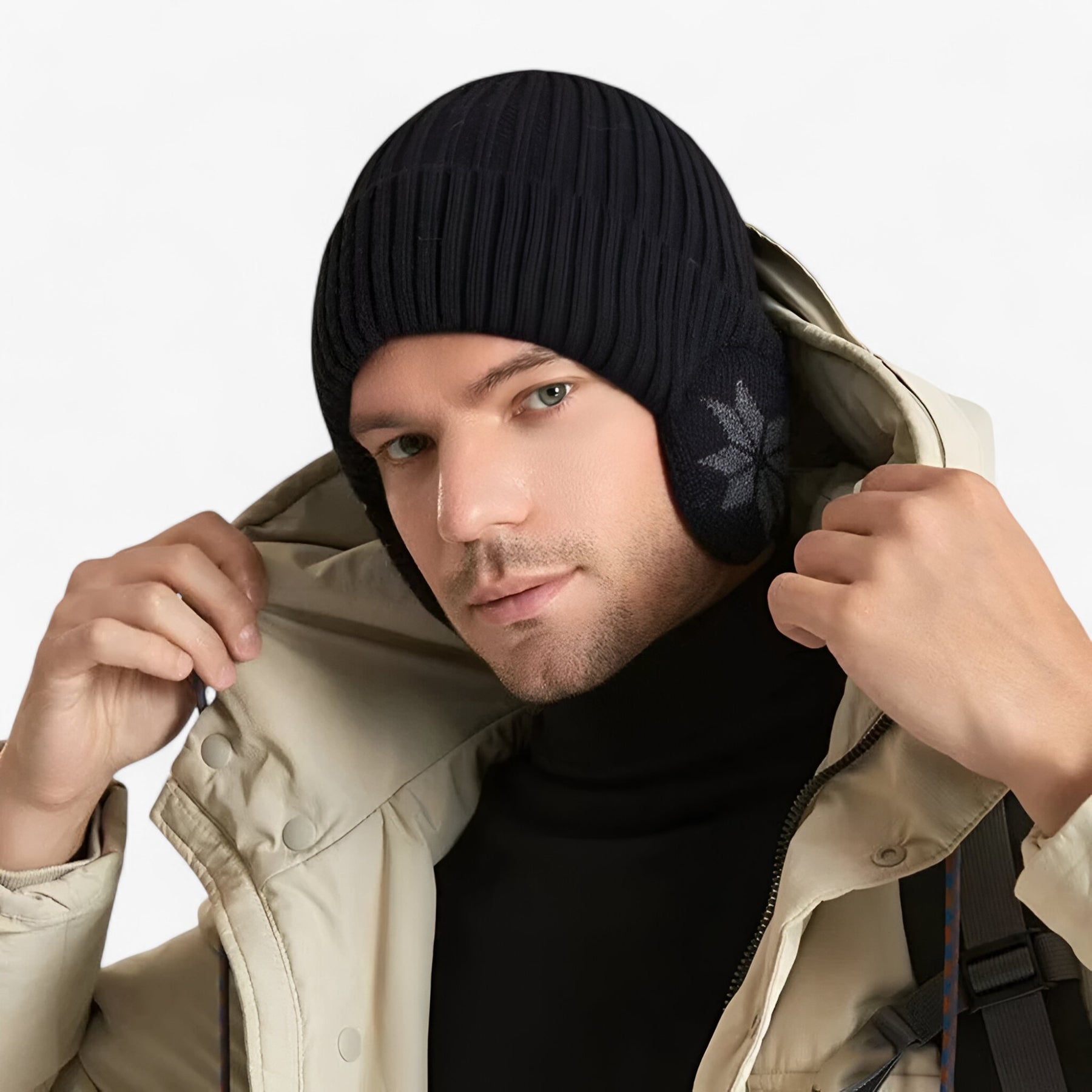 Hat : Hoed Crèmekleurig - Winter Warmte - Met Oor Bescherming in van Pantino