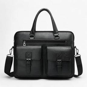 bags : Professionele Tas - Elegant en Ruim - Bruin in Zwart 38 x 7 x 30 van Pantino