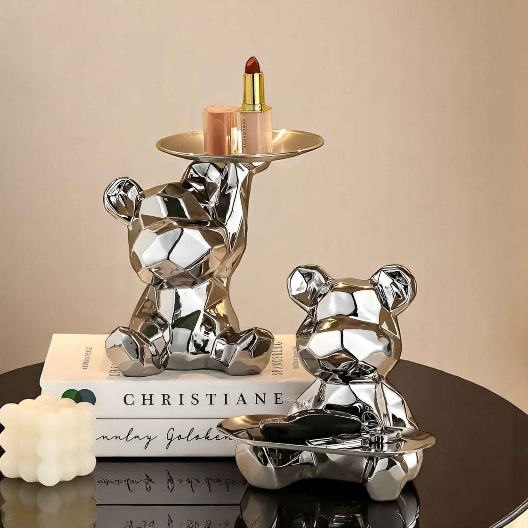 Boîtes décoratives : Multifunctioneel Keramisch Decoratieobject voor een Praktische Stijl Metaal in van Pantino