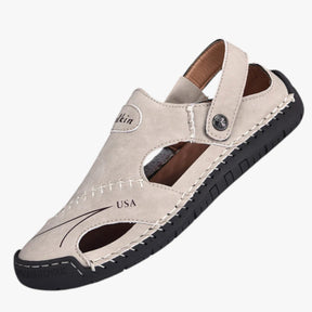 Sandals : Zomersandalen voor heren - Ademend leer en antislipzool voor een vleugje stijl in van Pantino
