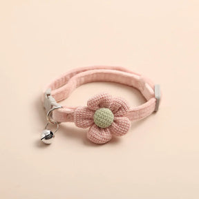 pets : Verstelbare Kattenhalsband Bloem - Roze in Roze van Pantino