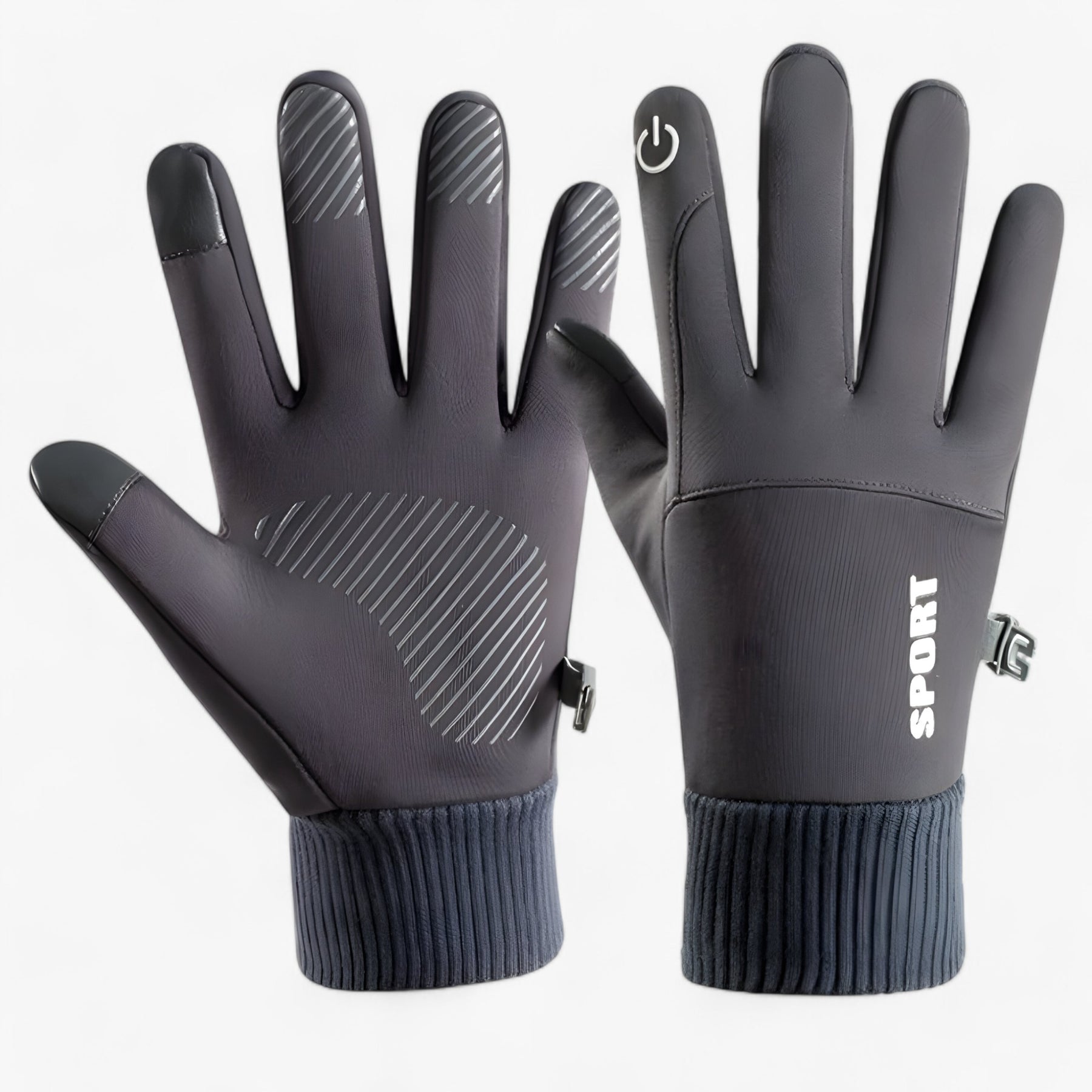 Gloves : Handschoenen Grijs - Winter Waterdichte - Warmte, Grip & Touchscreen in Donkergrijs van Pantino