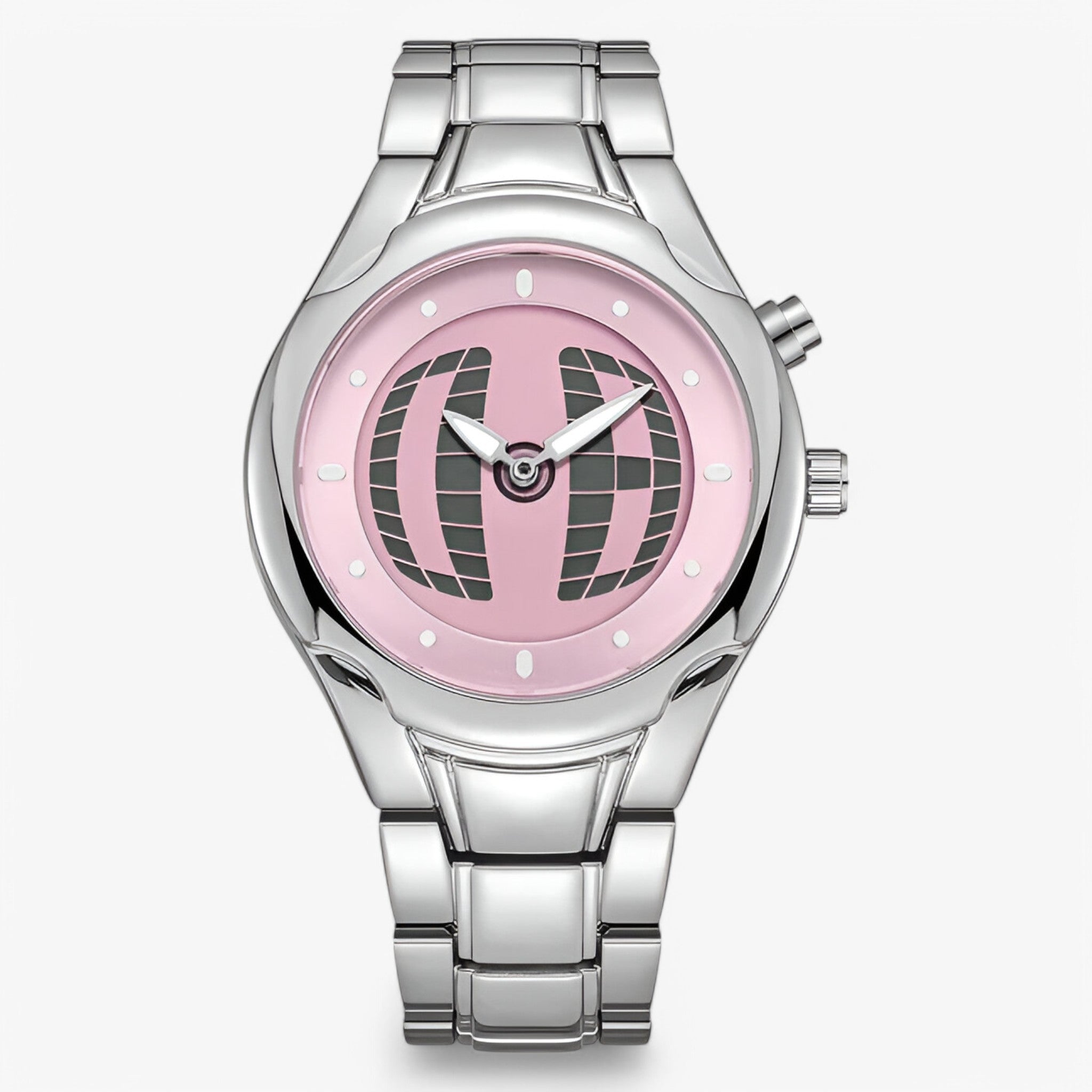 watches : Horloge Heren Zwart - Retro Herenhorloge Roestvrij Staal Analoog in Roos van Pantino