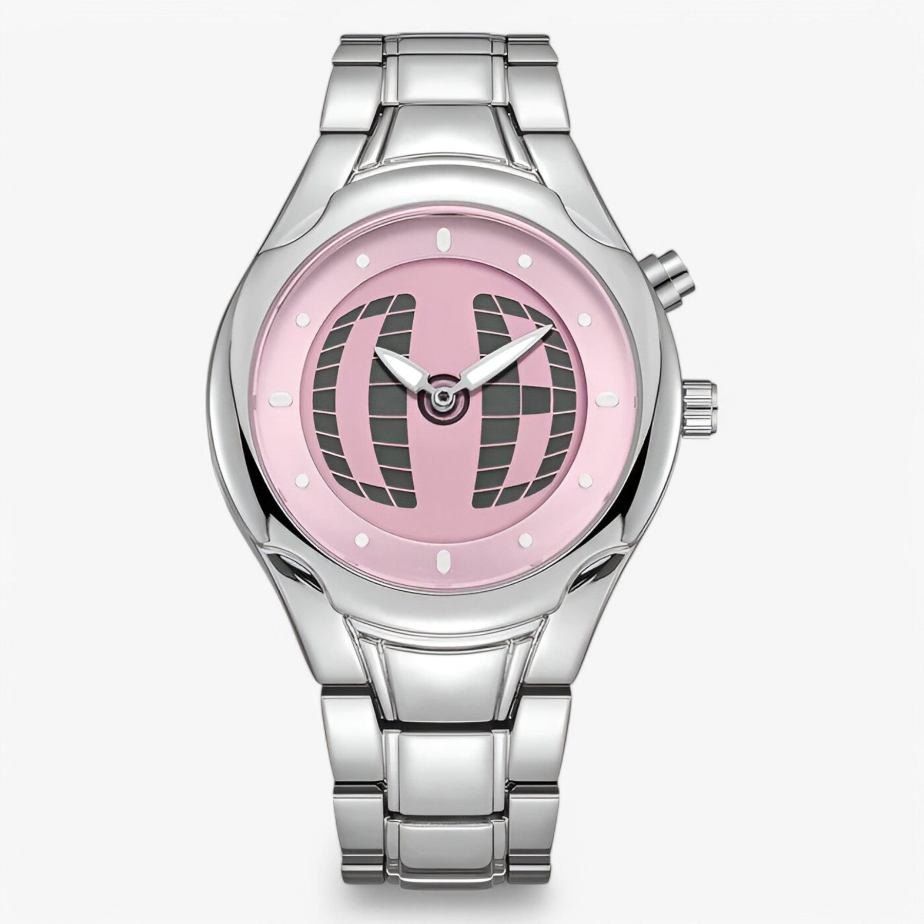 watches : Horloge Heren Zwart - Retro Herenhorloge Roestvrij Staal Analoog in Roos van Pantino