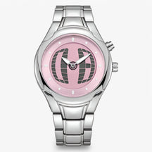 watches : Horloge Heren Zwart - Retro Herenhorloge Roestvrij Staal Analoog in Roos van Pantino