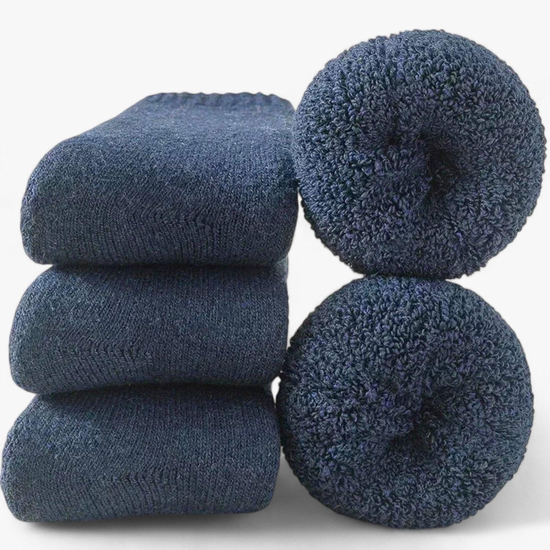 other : Thermosokken Wol - Comfortabele & Warme Donkergrijze Wollen Sokken voor Dames & Heren in Marineblauw van Pantino