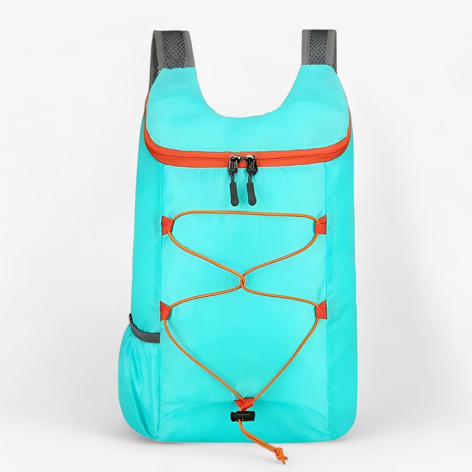 bags : Opvouwbare Rugzak - Compact en Praktisch - Donkerblauw in Lichtblauw van Pantino