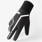 Gants gris - Gants d'hiver chauds - Avec réflexion et écran tactile