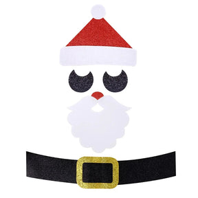 home & garden : Kerstviltstickers voor Deuren en Ramen - Feestelijke Decoratie voor Thuis in Kerstman van Pantino