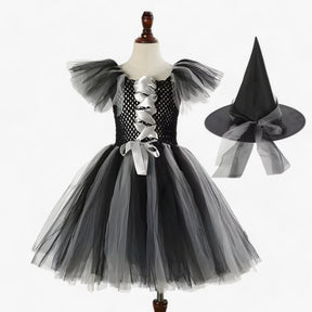 Costume Set : Tutu Jurk en Accessoires voor Halloween en Carnaval in Heksstijl 2 van Pantino