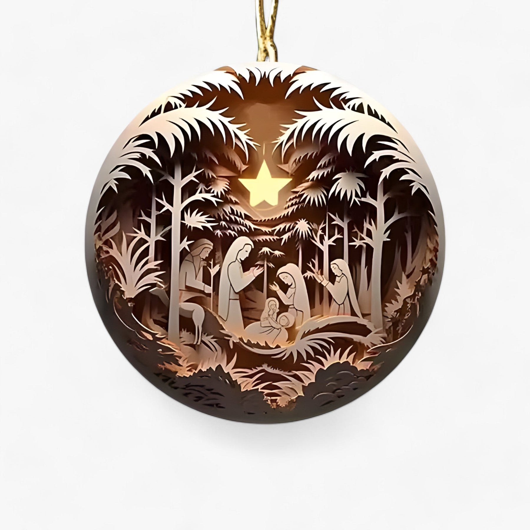 home & garden : Creatieve Familie Scène - Warme Decoratie voor de Kerstboom in D van Pantino