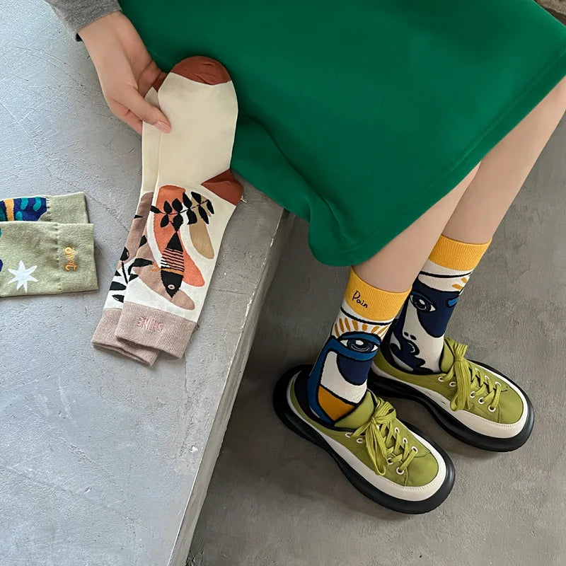 Socks : FunnySocks - Dames Katoenen Sokken in van Pantino