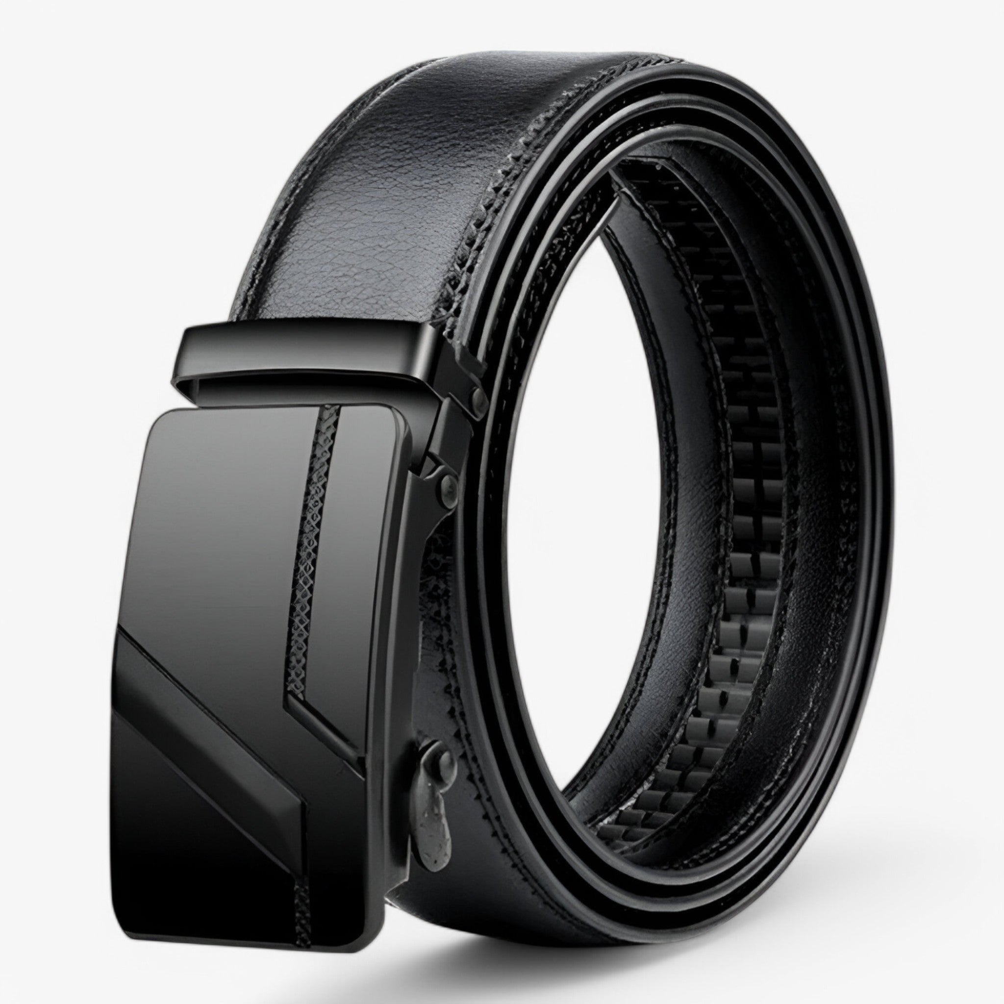 Belt : Riem Heren Zwart - Luxe Automatische in Zwart 1 van Pantino