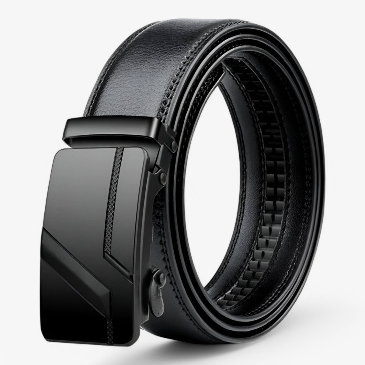 Belt : Riem Heren Zwart - Luxe Automatische in Zwart 1 van Pantino