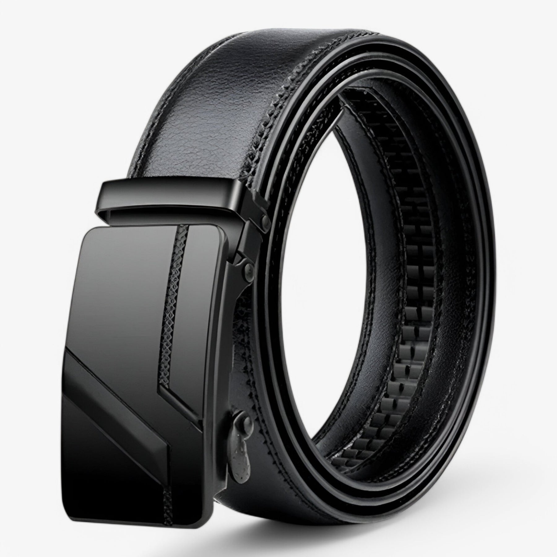 Belt : Riem Heren Zwart - Luxe Automatische in Zwart 1 van Pantino