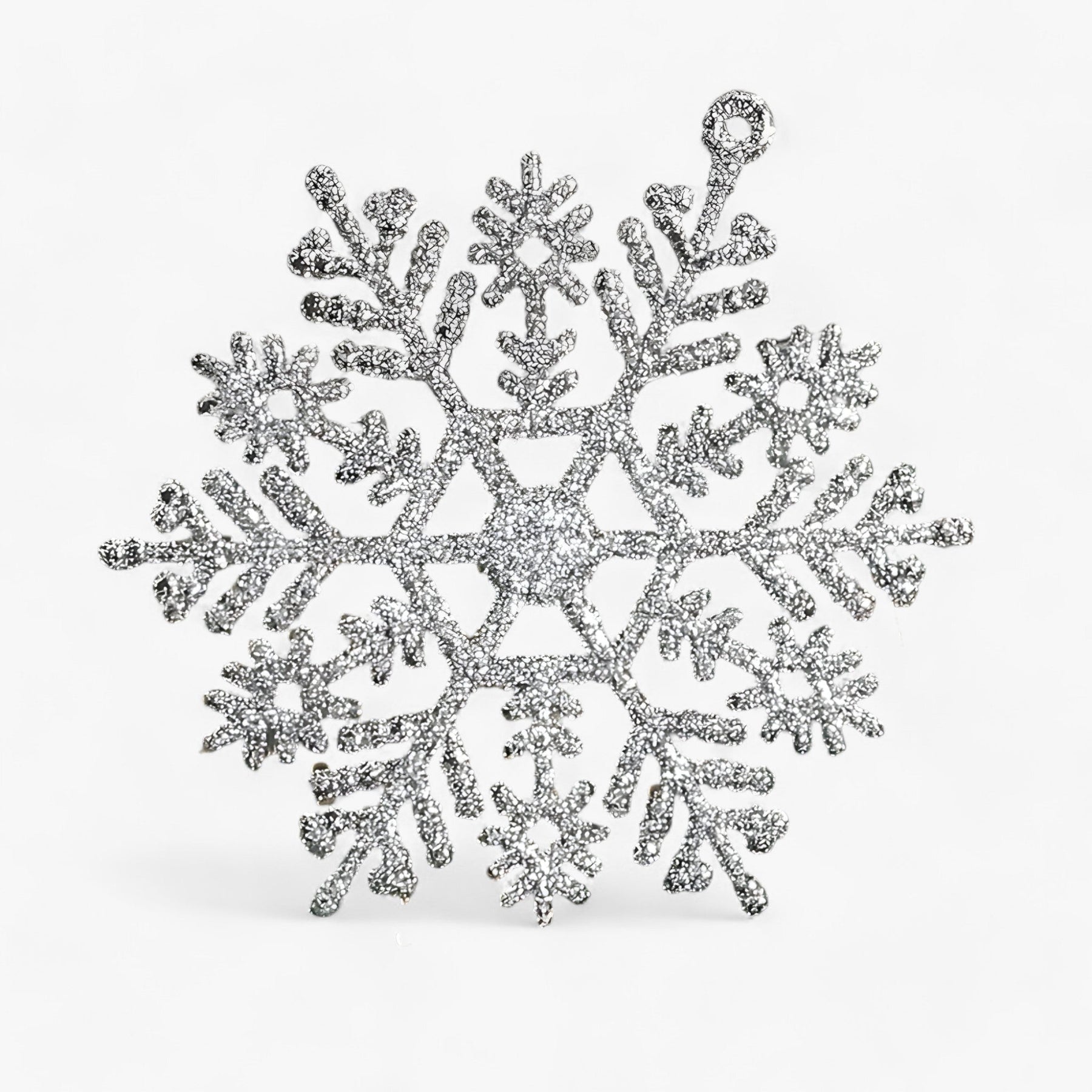 home & garden : Pendentif Sneeuwvlok - Voeg een Sprankelende Touch Toe aan Uw Kerstboom - Goud in Zilver 12Stukken van Pantino