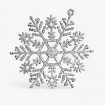 home & garden : Pendentif Sneeuwvlok - Voeg een Sprankelende Touch Toe aan Uw Kerstboom - Goud in Zilver 12Stukken van Pantino