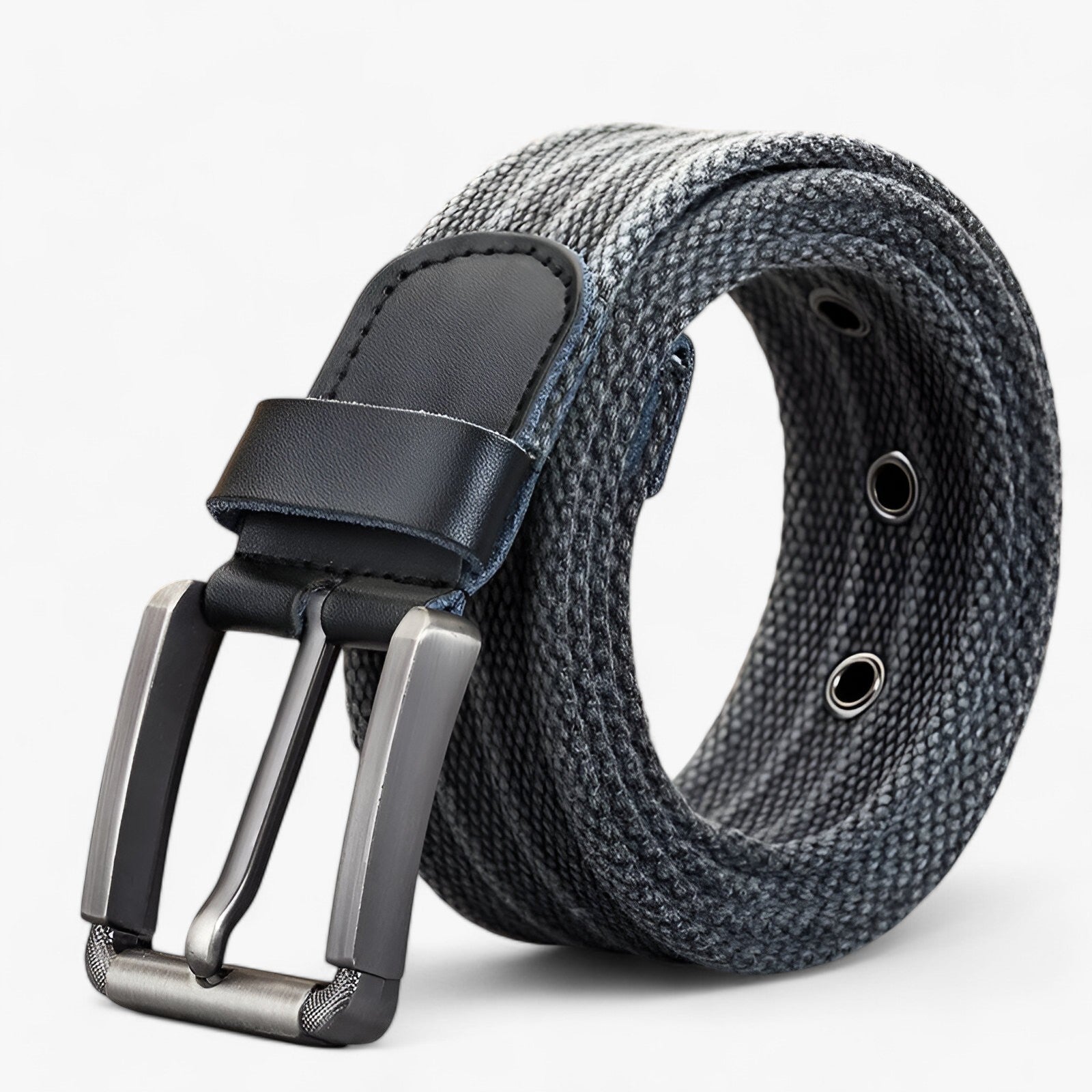 Belt : Stijlvolle Canvas Jeansriem Heren Polyester - Groen in grijs van Pantino
