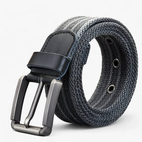 Belt : Stijlvolle Canvas Jeansriem Heren Polyester - Groen in grijs van Pantino