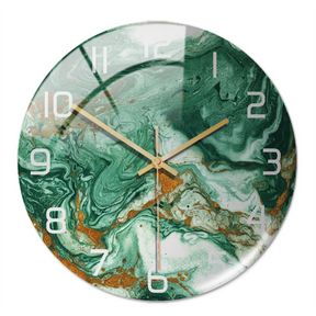 home & garden : Timeless Marble Klok Groen in Groen van Pantino