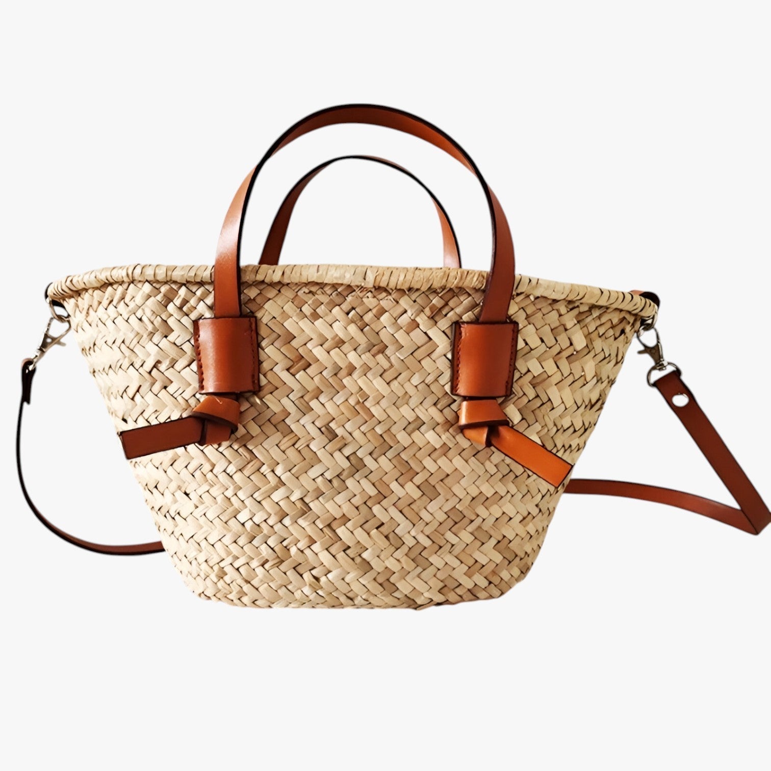 Tote Bag : Strandtas in Net voor Dames - Grote Capaciteit en Zomers Uiterlijk - Bruin in bruin (30cm<Max Lengte<50cm) van Pantino