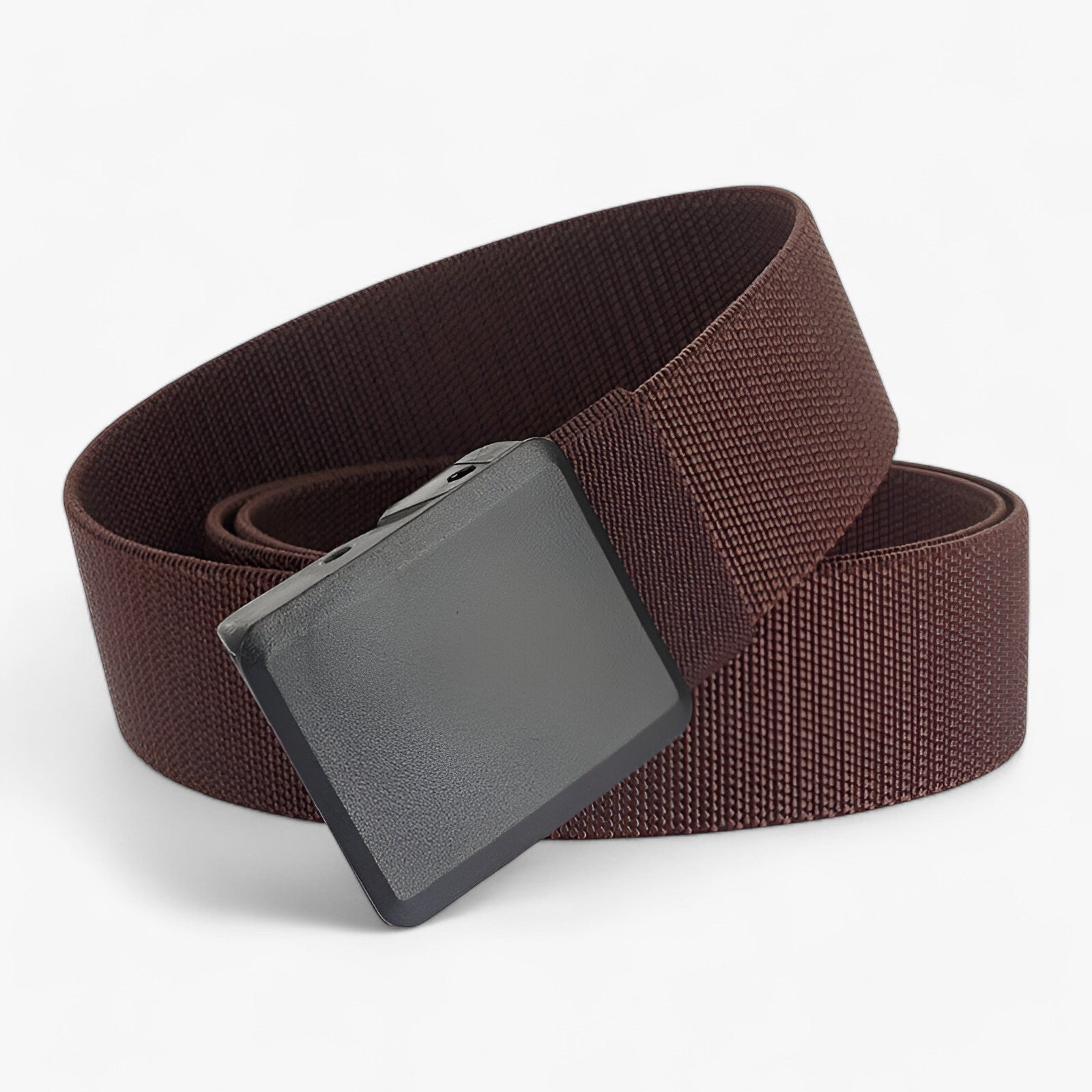Belt : Elastische Riem voor Actieve Levensstijl - Marineblauw in Bruin van Pantino